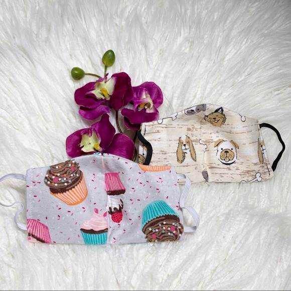 2/$15 Kids Handmade Face Mask - Picture 3 of 3